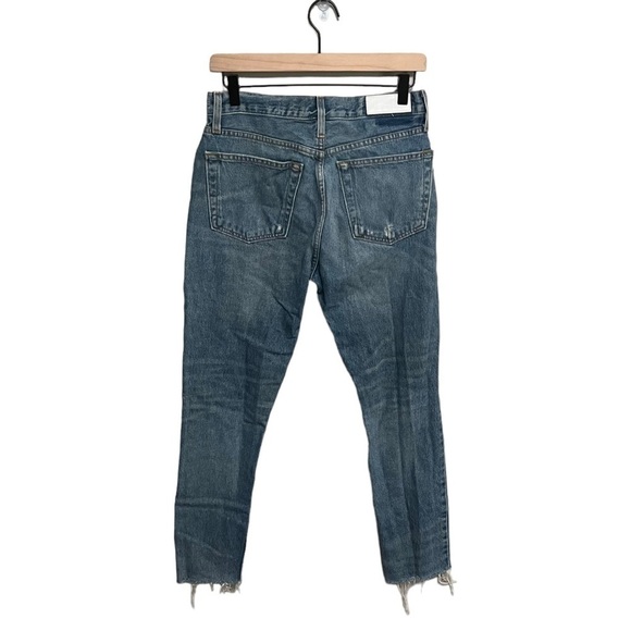 Re/Done Originals High Rise Ankle Crop Jeans - Picture 3 of 11